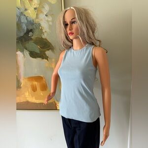 NWT Stylish Versatile Skyway Blue Sleeveless Top!
